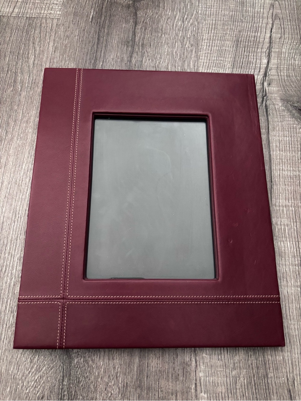 ✨RARE✨COACH Burgundy Leather Picture Frame
